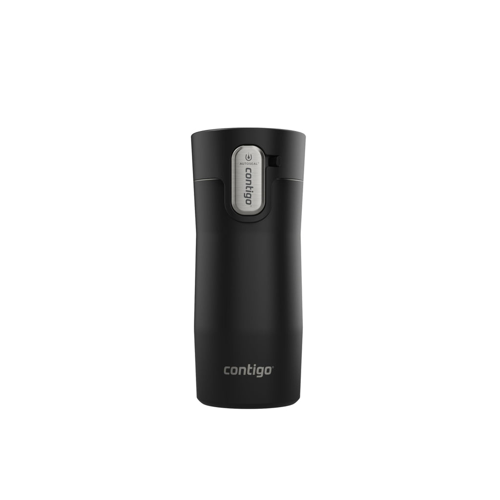 Contigo AUTOSEAL West Loop Vacuum-Insulated Stainless Steel Travel Mug with Easy-Clean Lid, 12oz, Matte Black | KDNM