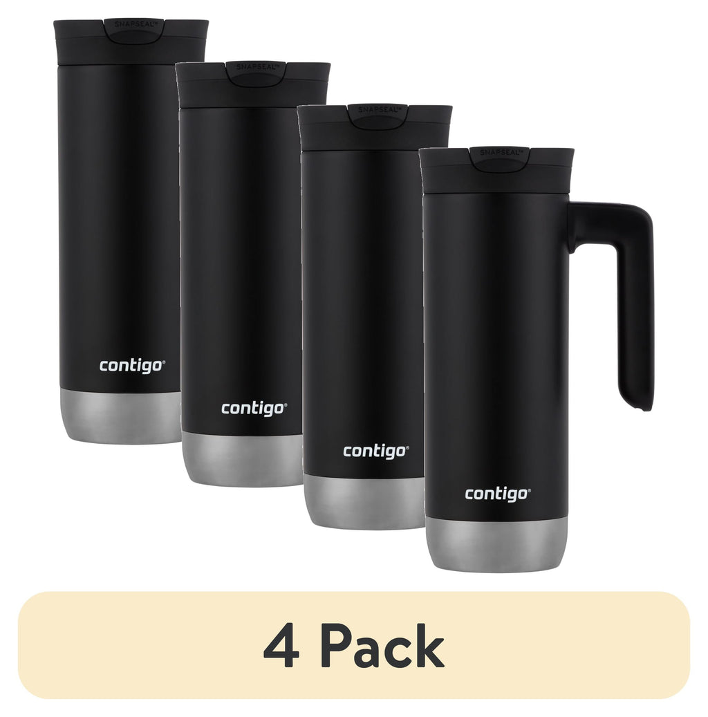 Contigo Huron 2.0 Stainless Steel Travel Mug with SNAPSEAL Lid and Handle in Black, 20 fl oz. | B8U4