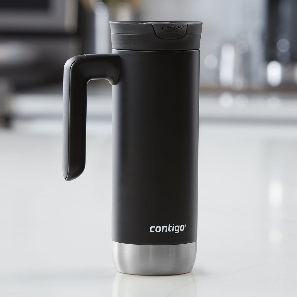Contigo Huron 2.0 Stainless Steel Travel Mug with SNAPSEAL Lid and Handle in Black, 20 fl oz. | B8U4