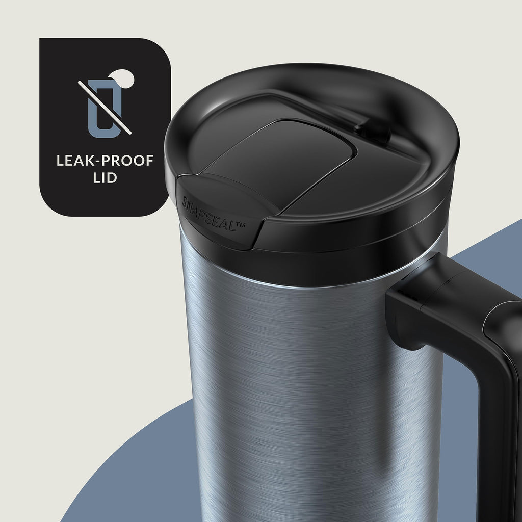 Contigo 20 oz. Superior 2.0 SnapSeal Stainless Steel Travel Mug - Dark Ice | LUIY
