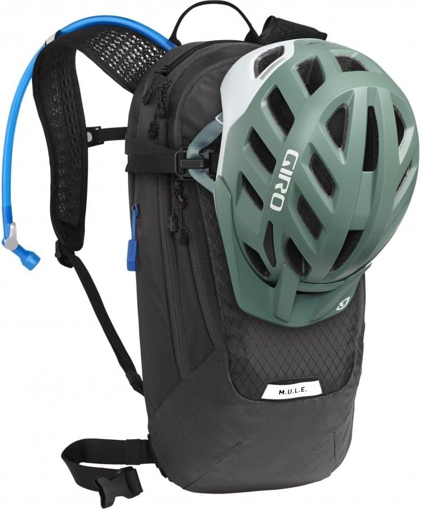 CamelBak Women's M.U.L.E. 12 Mountain Biking Hydration Pack - Easy Refilling Hydration Backpack - Magnetic Tube Trap 100oz, Charcoal/Black | IBWP