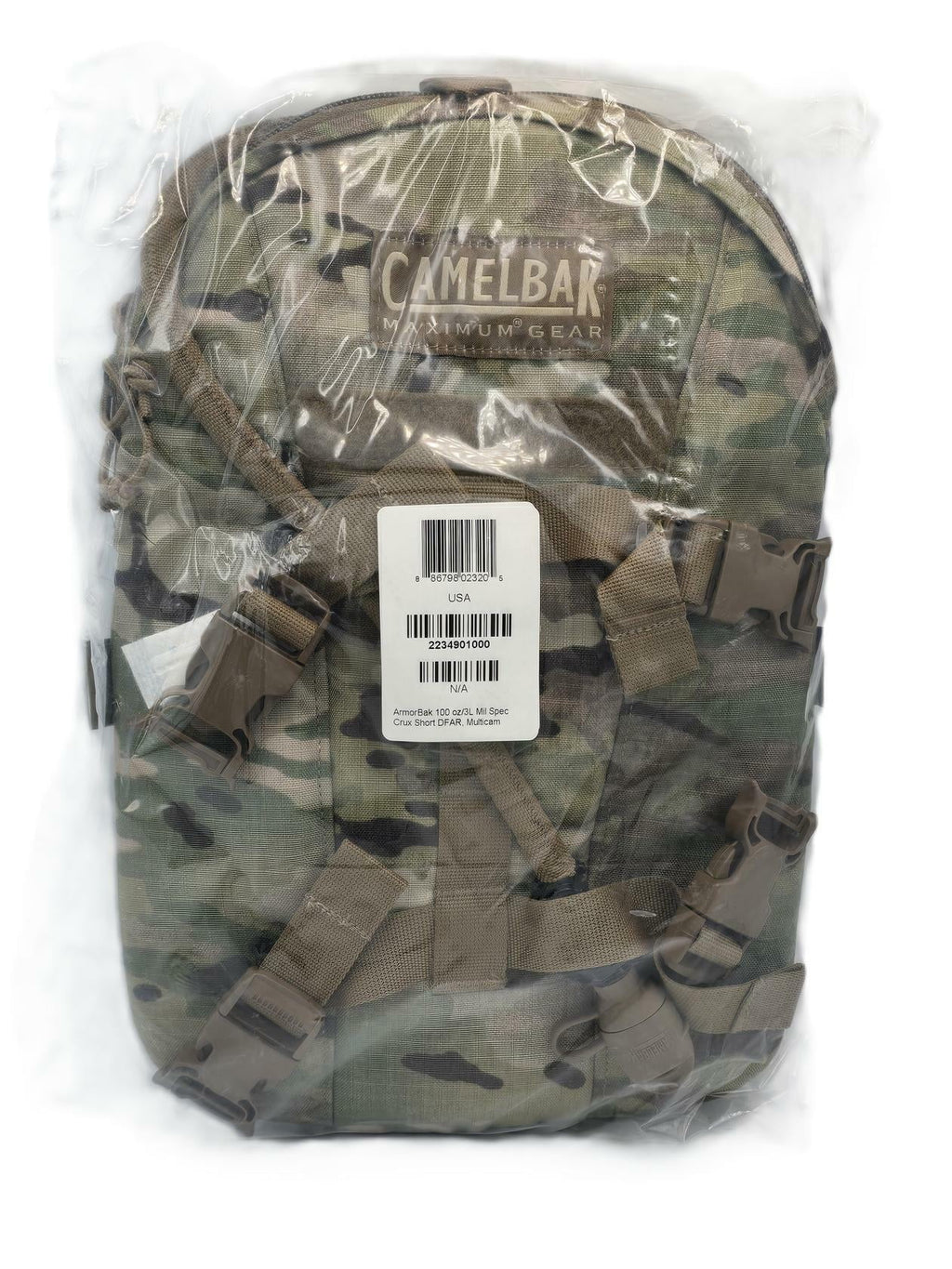 CamelBak Maximum Gear ArmorBak Military Spec Crux Short DFAR, Multicam | 3F2H