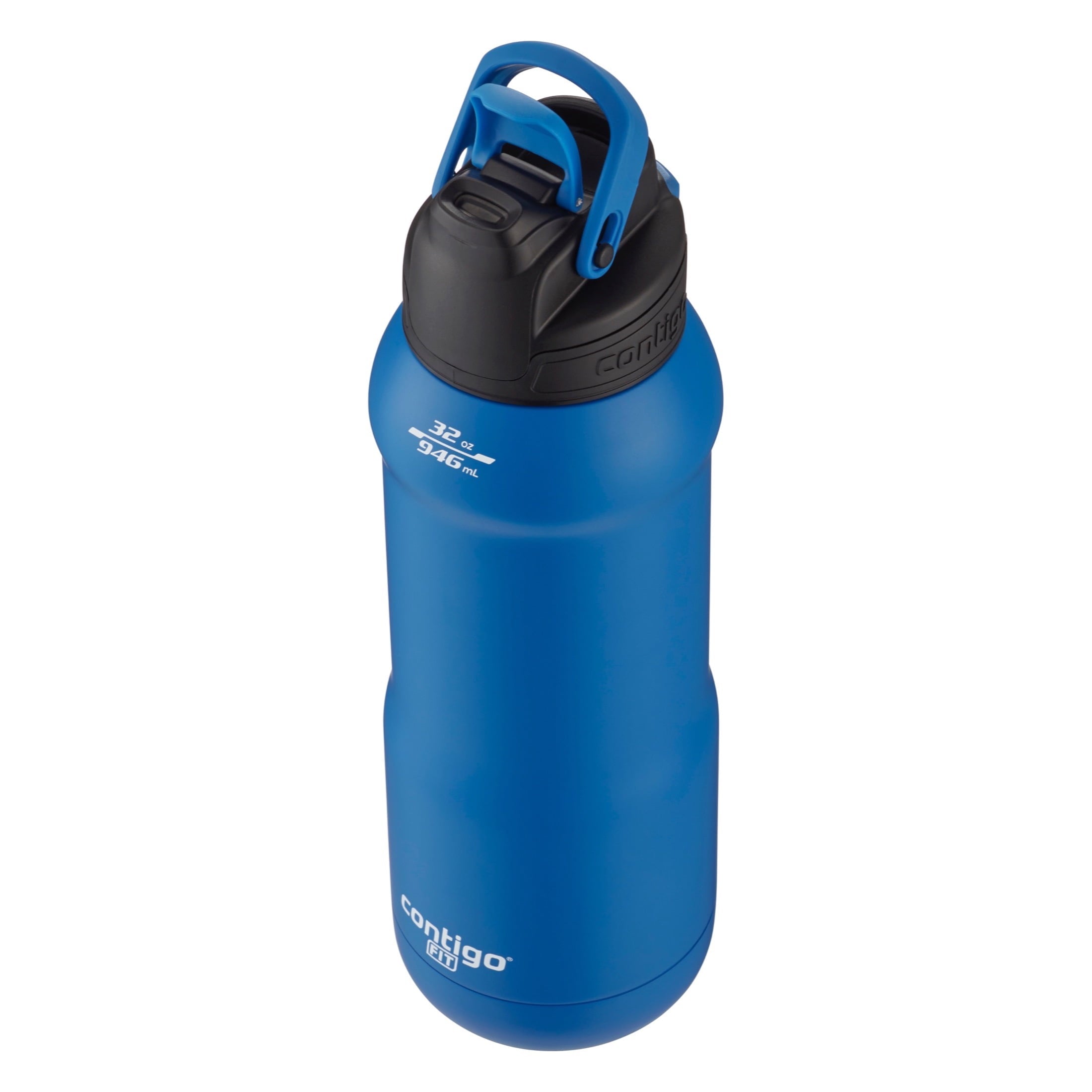 Contigo Fit Stainless Steel AUTOSPOUT Water Bottle with Straw, Blue Amp, 32 fl oz. | ZTKF
