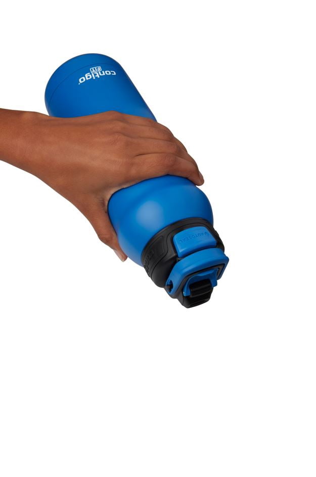 Contigo Fit Stainless Steel AUTOSPOUT Water Bottle with Straw, Blue Amp, 32 fl oz. | ZTKF