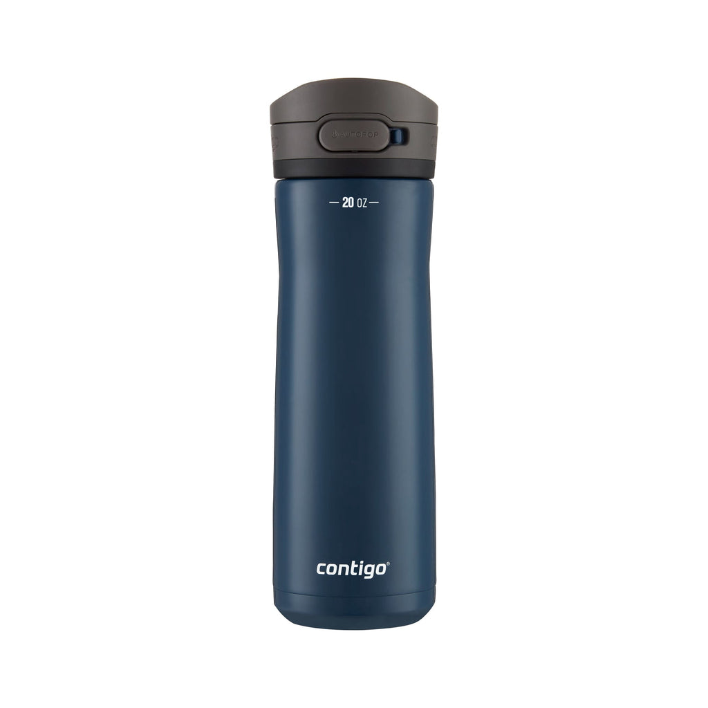 Contigo Jackson Chill Bundle 2 Water Bottles Black 24oz and Blueberry 20oz with Autopop Lid | 522O