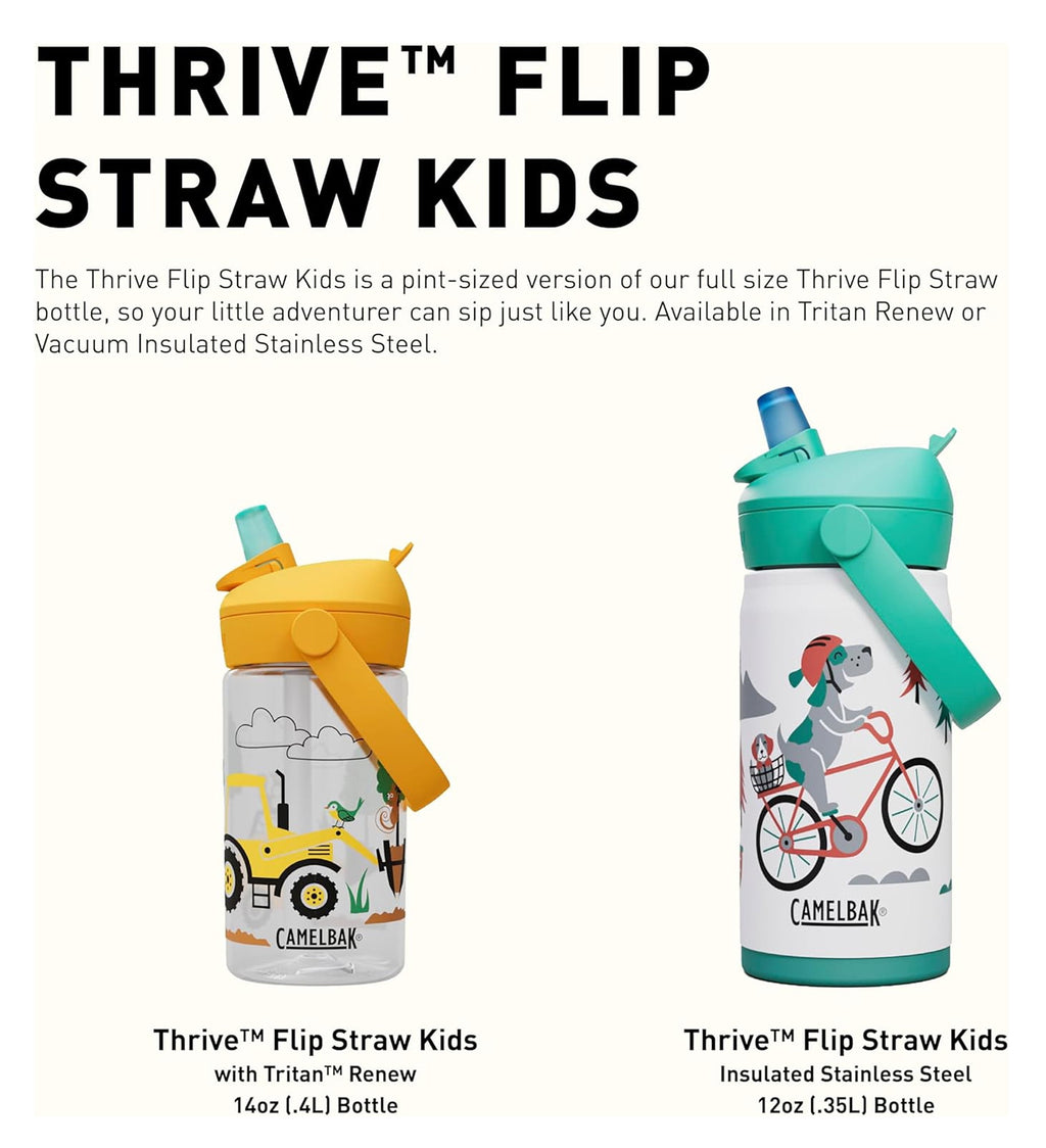 Camelbak Thrive™ Flip Straw Kids 14oz Bottle, Friendly Forest | J8TU