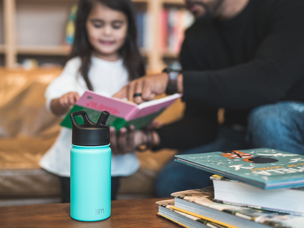 Simple Modern Summit Water Bottle Straw Lid Vacuum Insulated Stainless Steel Bottle | 18 fl oz | ZXVE