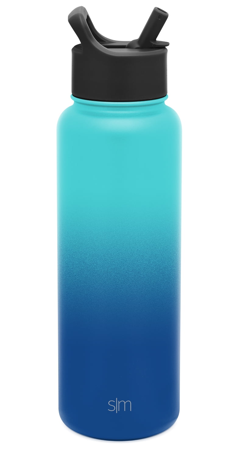 Simple Modern Summit Water Bottle Straw Lid Vacuum Insulated Stainless Steel Bottle | 18 fl oz | ZXVE