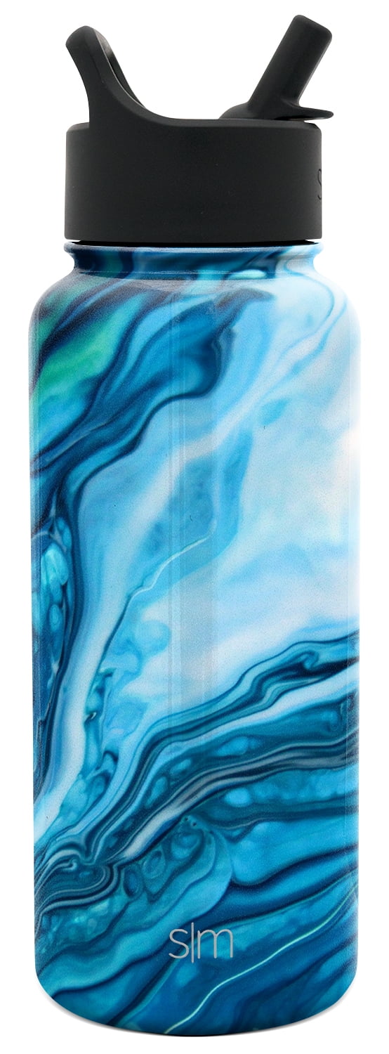 Simple Modern Summit Water Bottle Straw Lid Vacuum Insulated Stainless Steel Bottle | 18 fl oz | ZXVE
