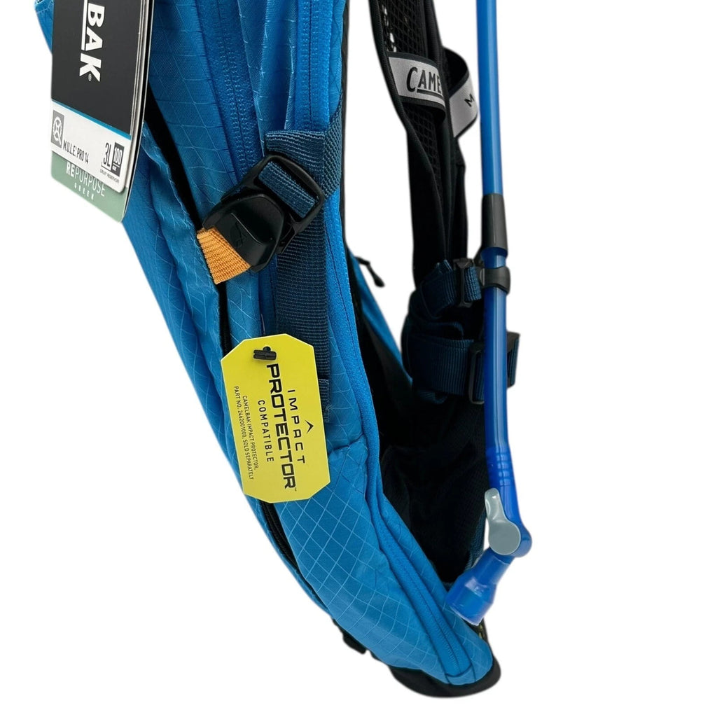 CAMELBAK M.U.L.E Pro 14L Bike Hydration Backpack 100 oz, Ibiza Blue/Orange | 3QOW