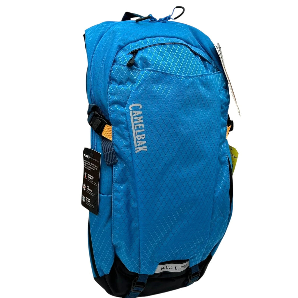CAMELBAK M.U.L.E Pro 14L Bike Hydration Backpack 100 oz, Ibiza Blue/Orange | 3QOW
