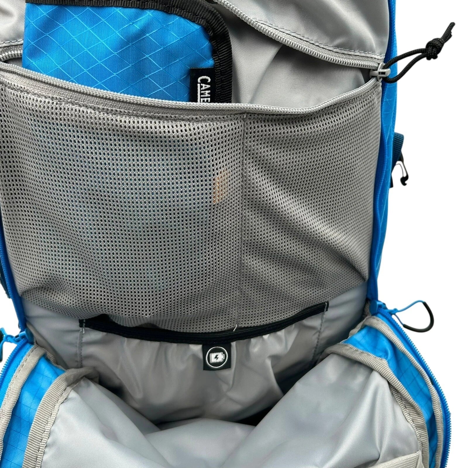 CAMELBAK M.U.L.E Pro 14L Bike Hydration Backpack 100 oz, Ibiza Blue/Orange | 3QOW