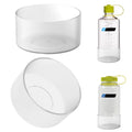 Linkidea 2 Pack Water Bottle Boot Compatible with Nalgene Sustain Wide Mouth 32oz/48oz, Narrow Mouth 32oz, Silicone Anti-Slip Bottle Bottom Bumper Protector (Clear White) | G64D