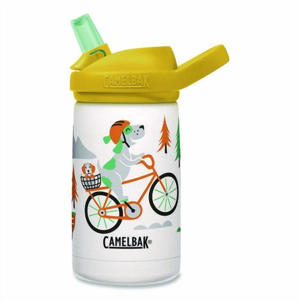 CamelBak Eddy+ Kids - Water bottle - Size 4.25 in x 2.91 in - Height 6.5 in - 12 fl.oz - biking dogs | HRRQ