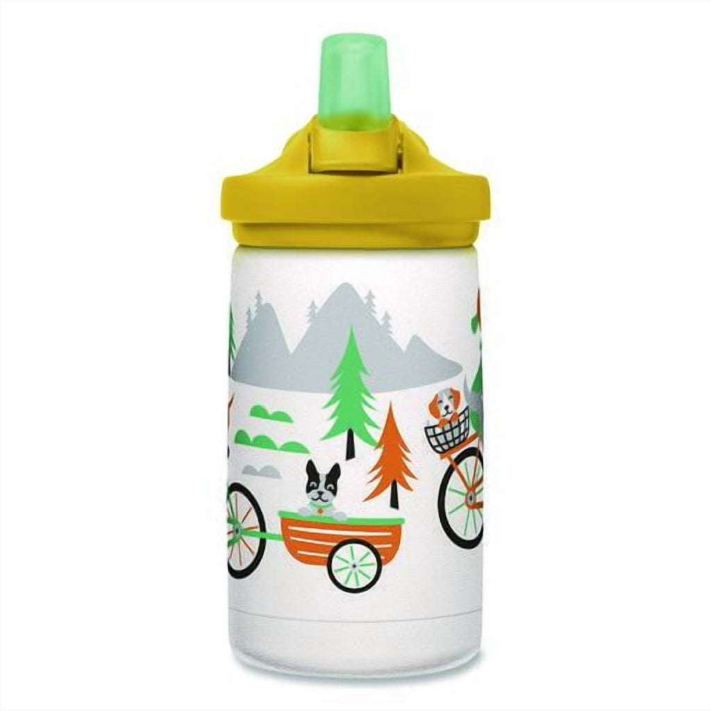CamelBak Eddy+ Kids - Water bottle - Size 4.25 in x 2.91 in - Height 6.5 in - 12 fl.oz - biking dogs | HRRQ