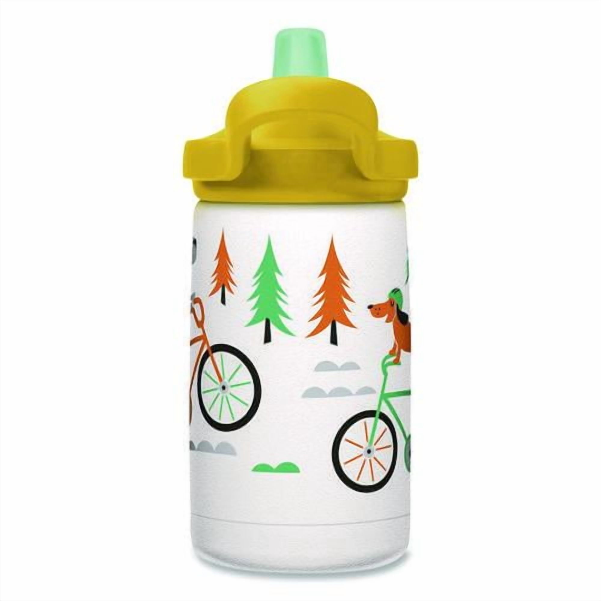 CamelBak Eddy+ Kids - Water bottle - Size 4.25 in x 2.91 in - Height 6.5 in - 12 fl.oz - biking dogs | HRRQ