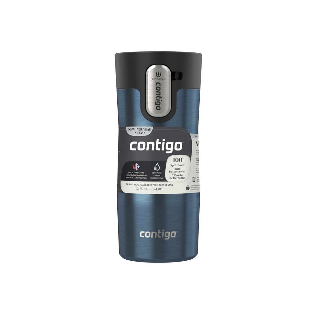 Contigo 12 oz. West Loop 3.0 Insulated Stainless Steel Travel Mug - Blueberry | BEWB