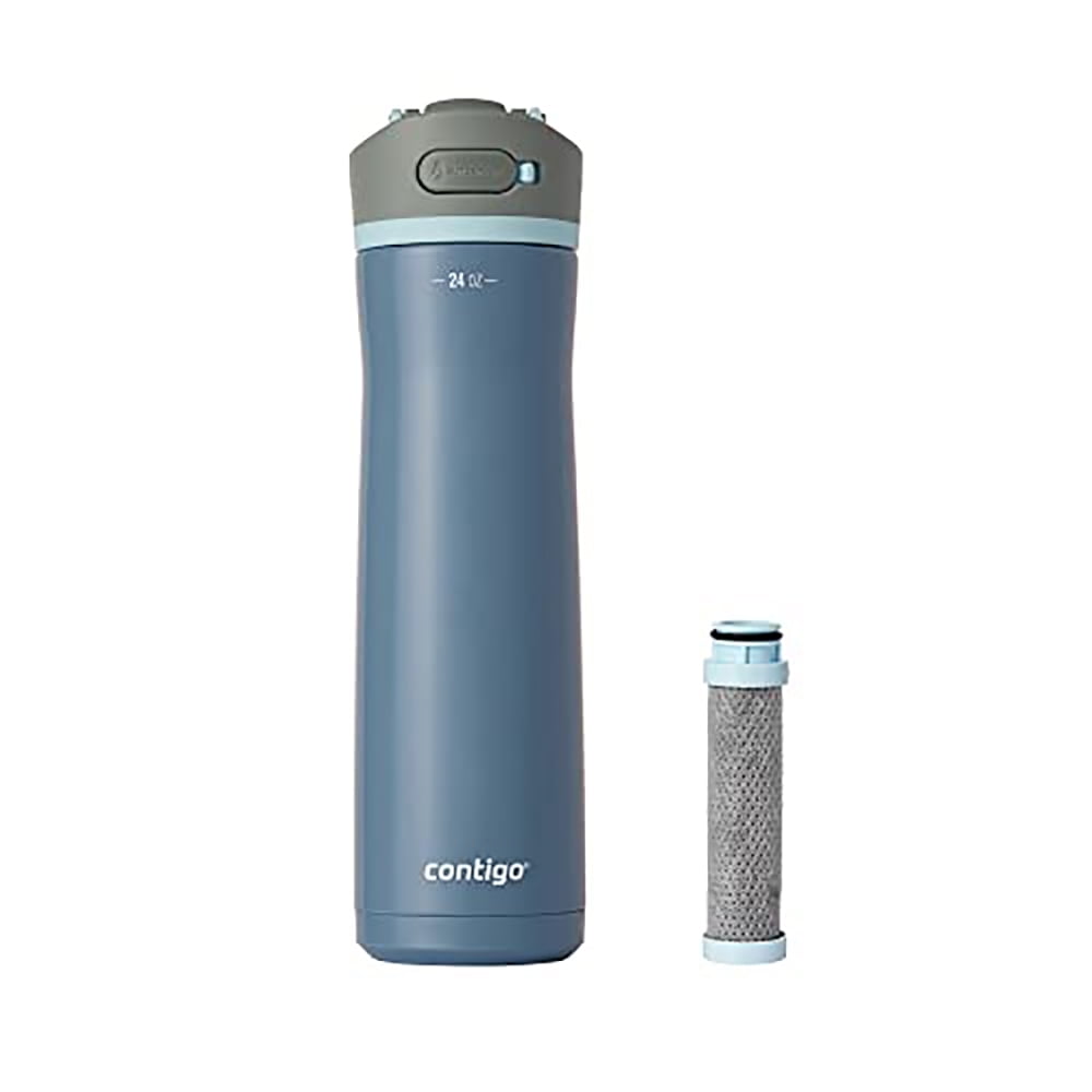 Contigo 24 oz. Wells Chill Stainless Steel Filter Bottle w/ Filters - Dark Ice | C35P
