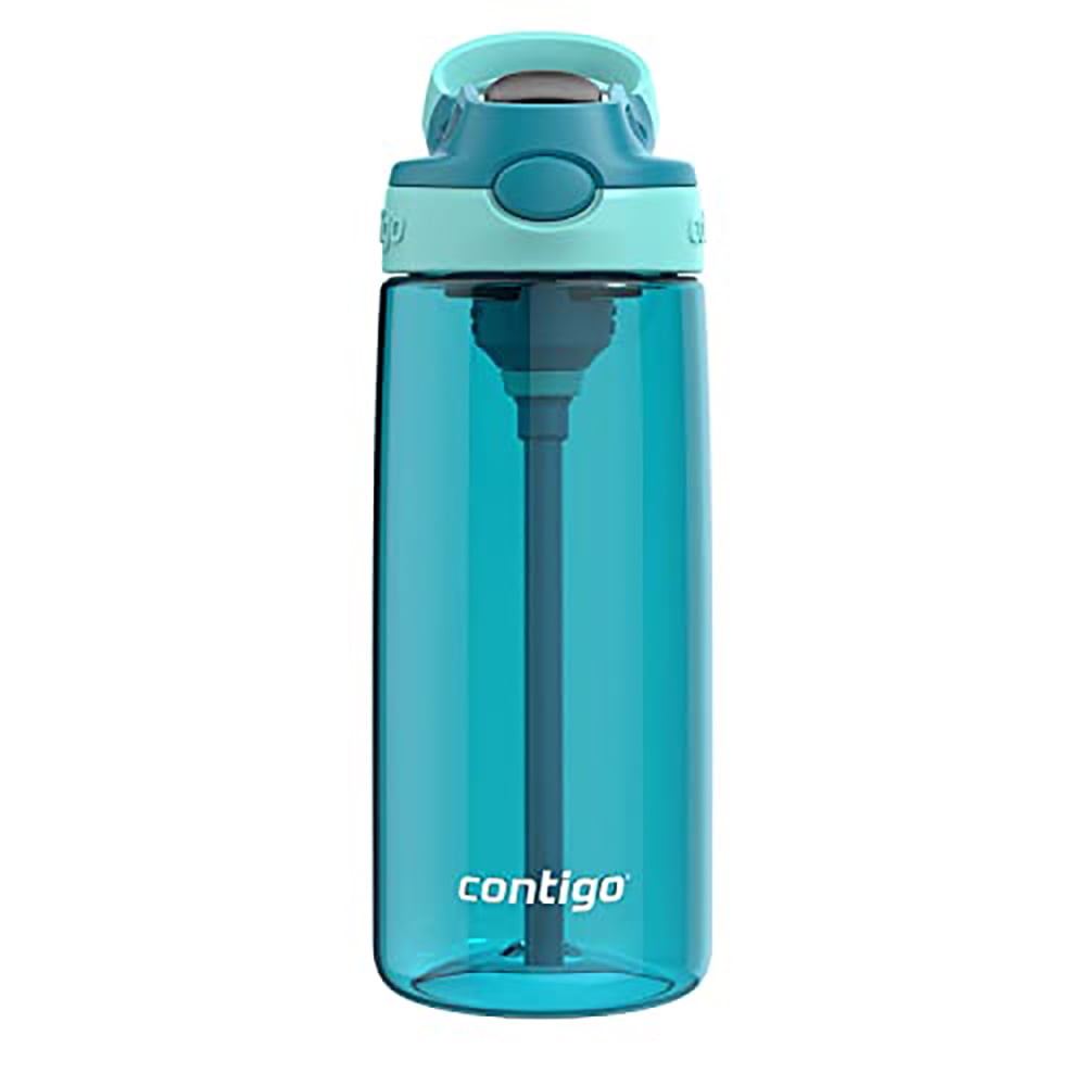 Contigo Leakproof lid 591 mL Juniper Jade Aubrey Plastic Water Bottle with Straw | IARI