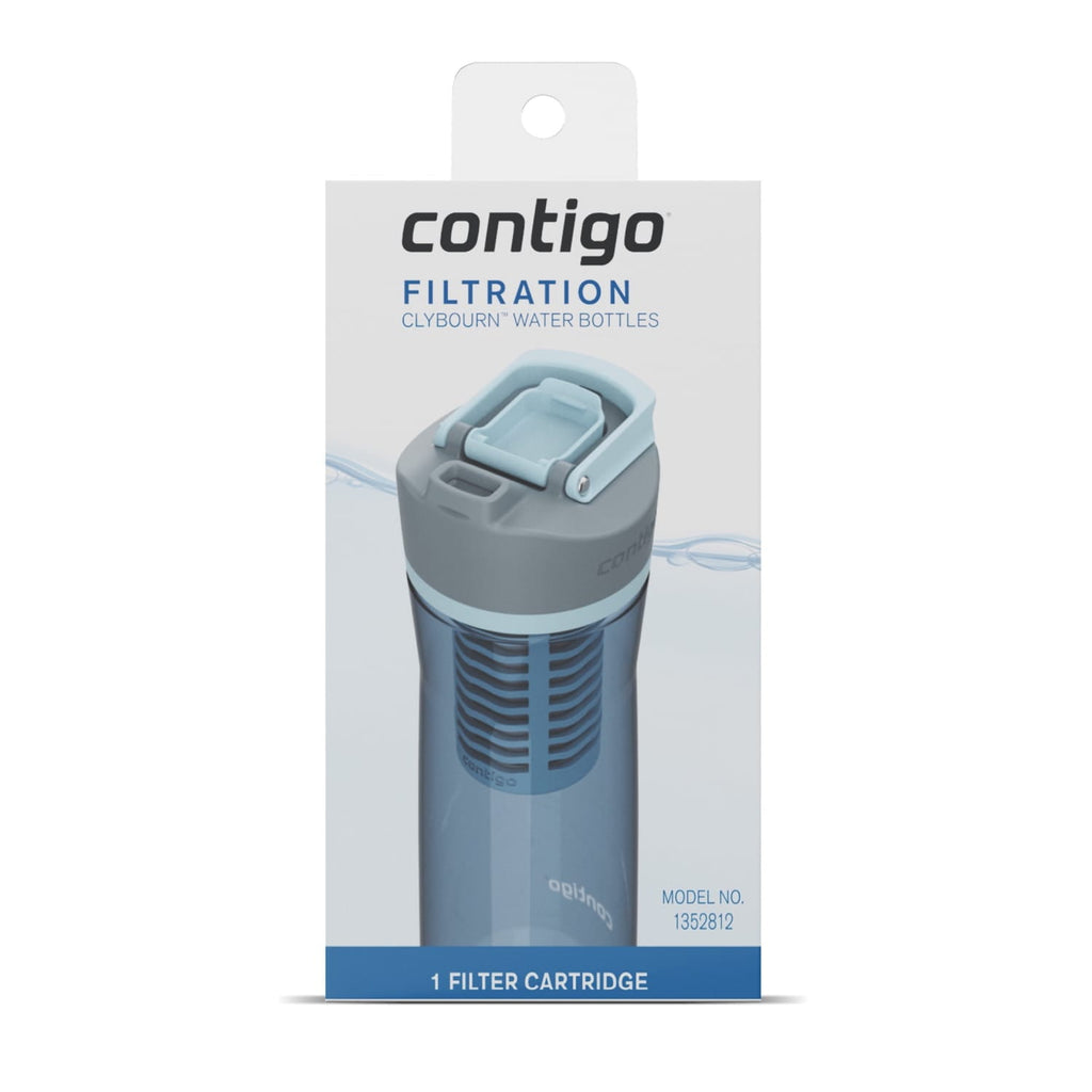 Contigo Clybourn FreeFlow Filter Water Bottle Replacement Filter, 1 Count | W4WQ