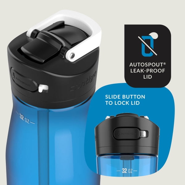 Contigo Ashland 2.0 32 oz Licorice BPA Free Water Bottle | 6TXB