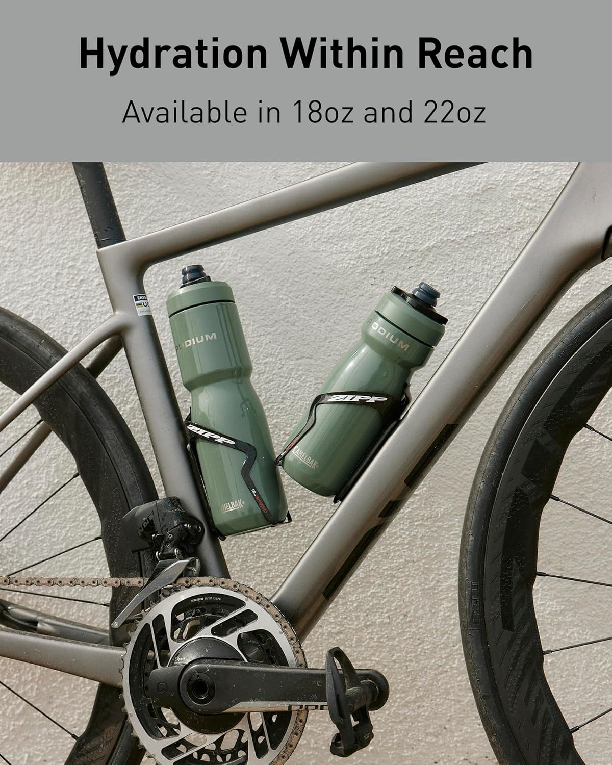 CamelBak Podium 22oz Insulated Stainless Steel Bike Water Bottle, Pacific | 5CG4