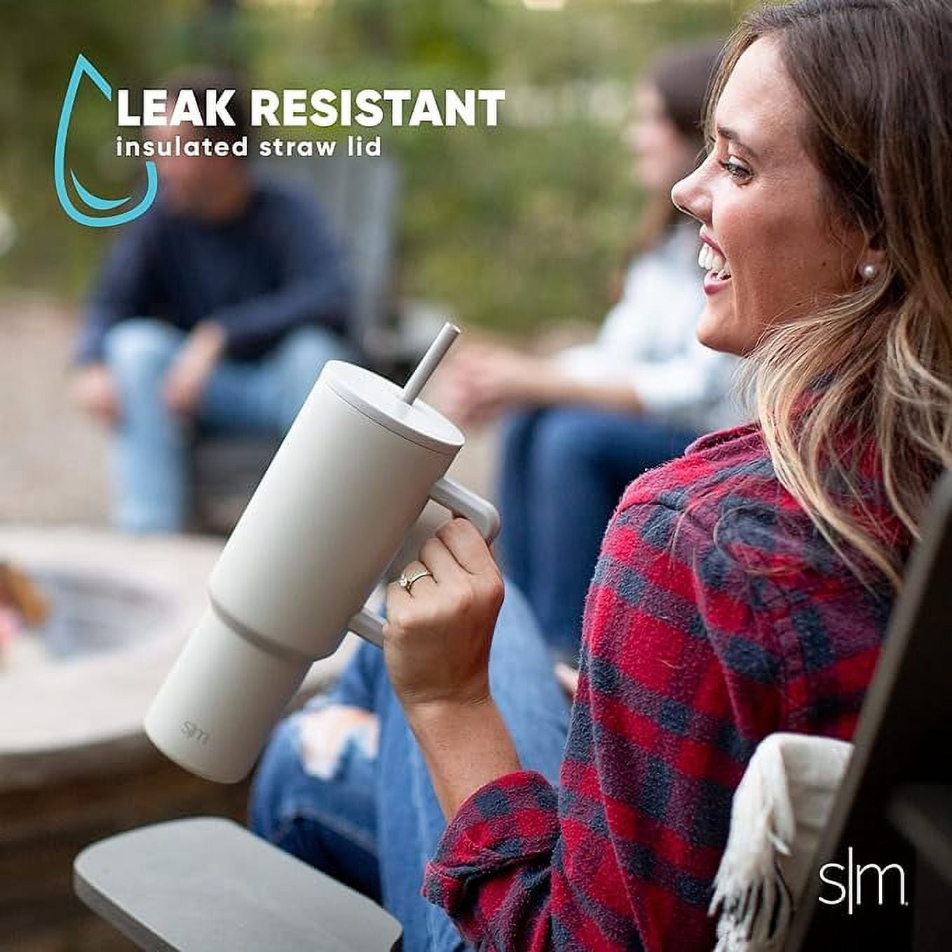 Simple Modern 40 fl oz Insulated Stainless Steel Trek Tumbler with Straw Lid | 80s Mix | 6I21
