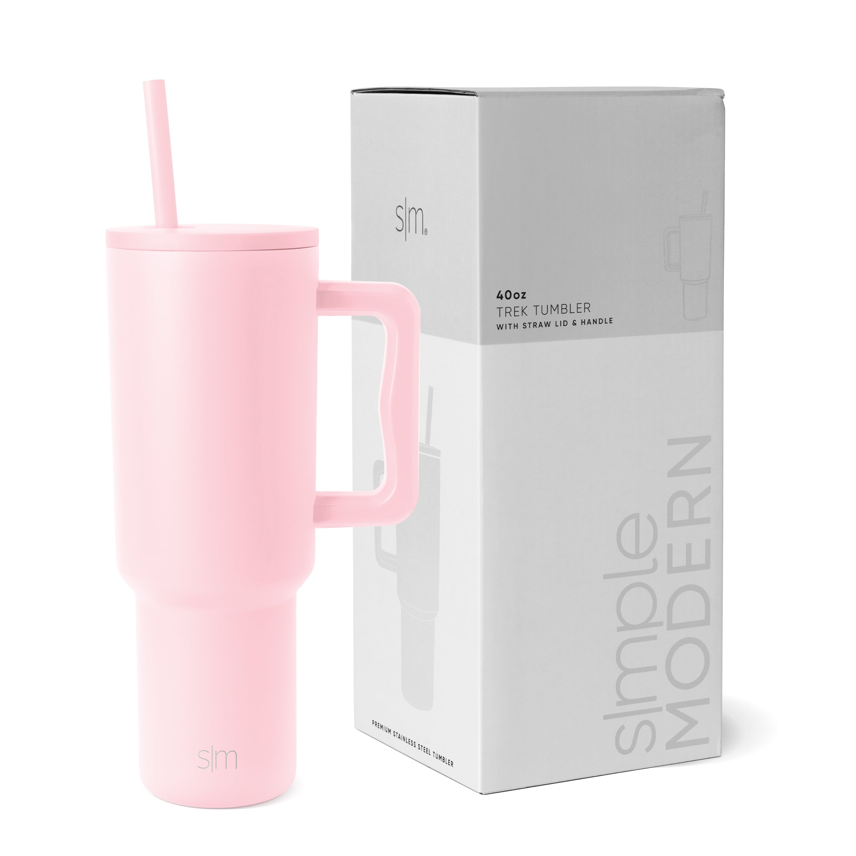 Simple Modern 40 fl oz Insulated Stainless Steel Trek Tumbler with Straw Lid | 80s Mix | 6I21