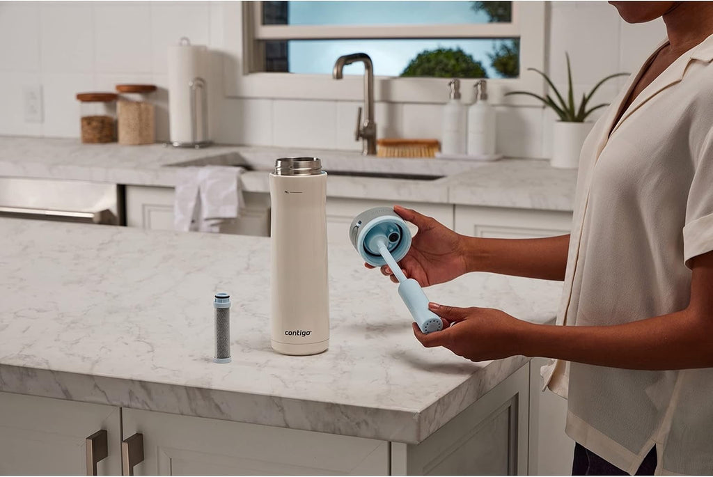 Contigo 24 oz. Wells Chill Stainless Steel Filter Water Bottle - Salt | FVD0