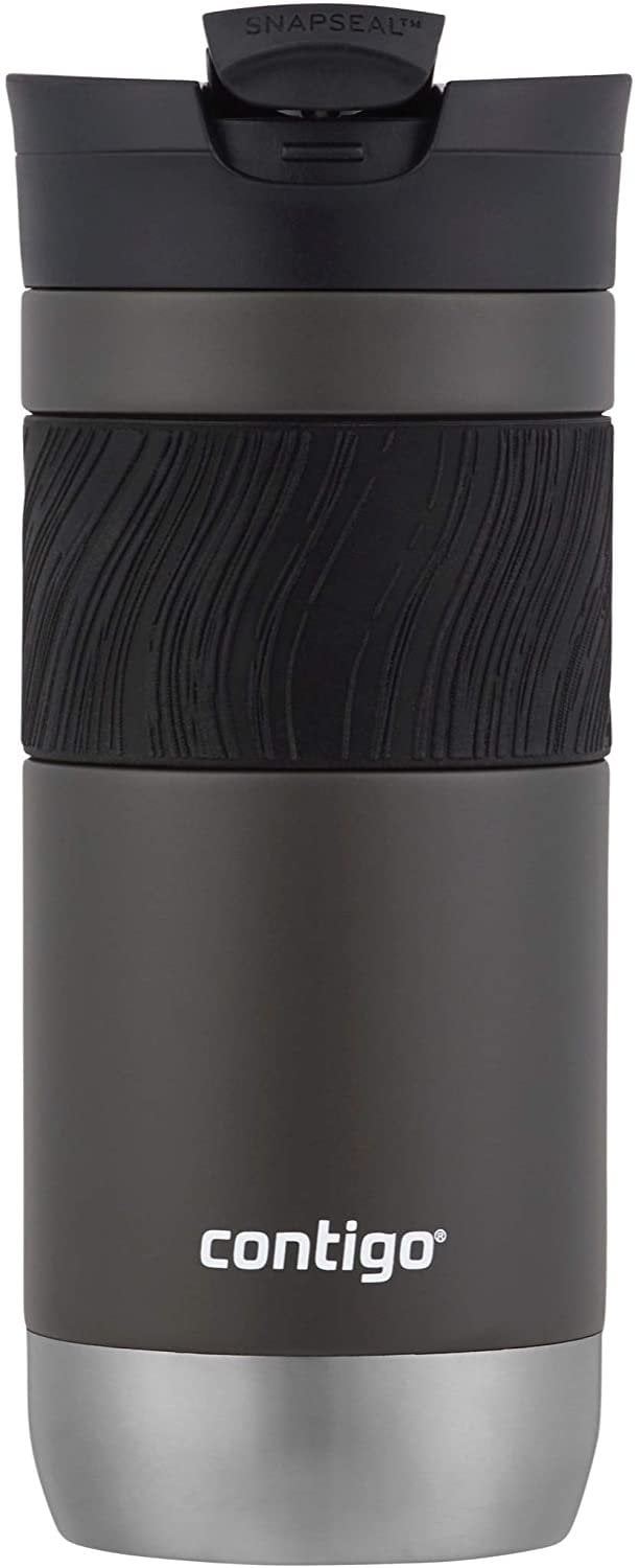 Contigo Byron 2.0 Stainless Steel Travel Mug with SNAPSEAL Lid and Grip, 20 oz, Sake &amp; Blue Corn, 2-Pack | PSKL