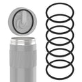 Linkidea 6 Pack Water Bottle Gasket Replacement Compatible with Contigo Byron Snapseal Travel Mug 16oz/20oz, Silicone O Ring Leak Proof Rubber Seal with Tweezer for Bottle Lid, Black | MVAN