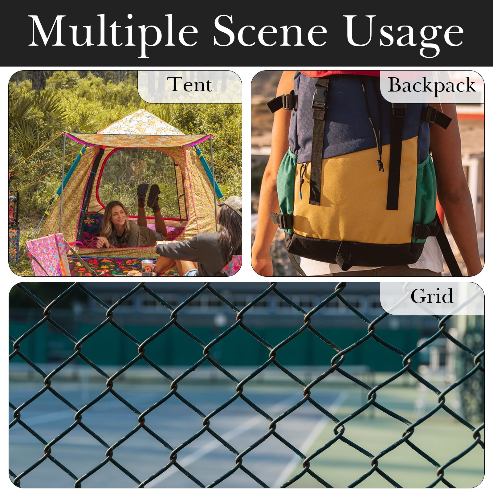 Linkidea 2 Pack Fence Hooks for Waterbottle, Compatible with Stanley, Nalgene, IRON FLASK with Handle Bottle &amp; Tumbler, S Shaped Hook Hanger Magnetic Buckle for Outdoor Sports Camping | ISCY