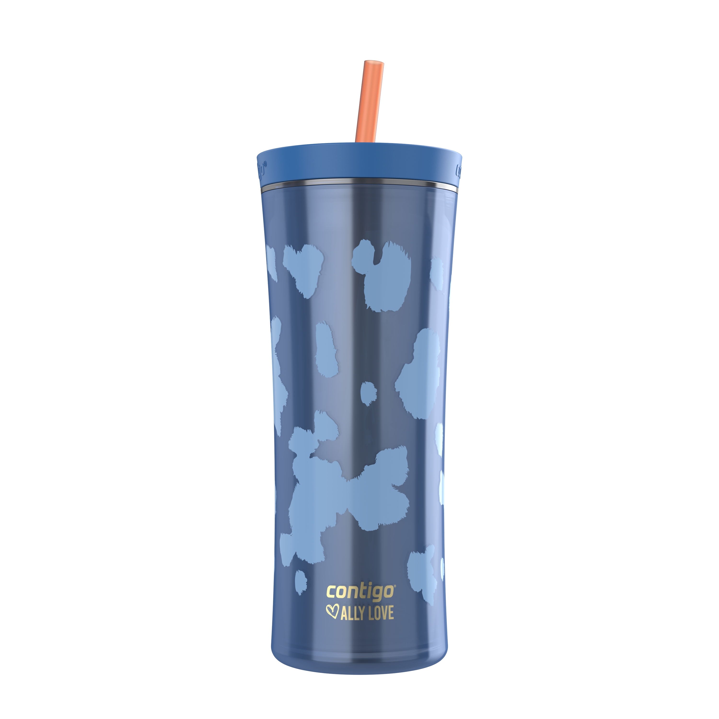 Contigo 20oz Shake &amp; Go Tumbler, Plastic with Straw, Stellar Jay Cowhide Couture | 5098