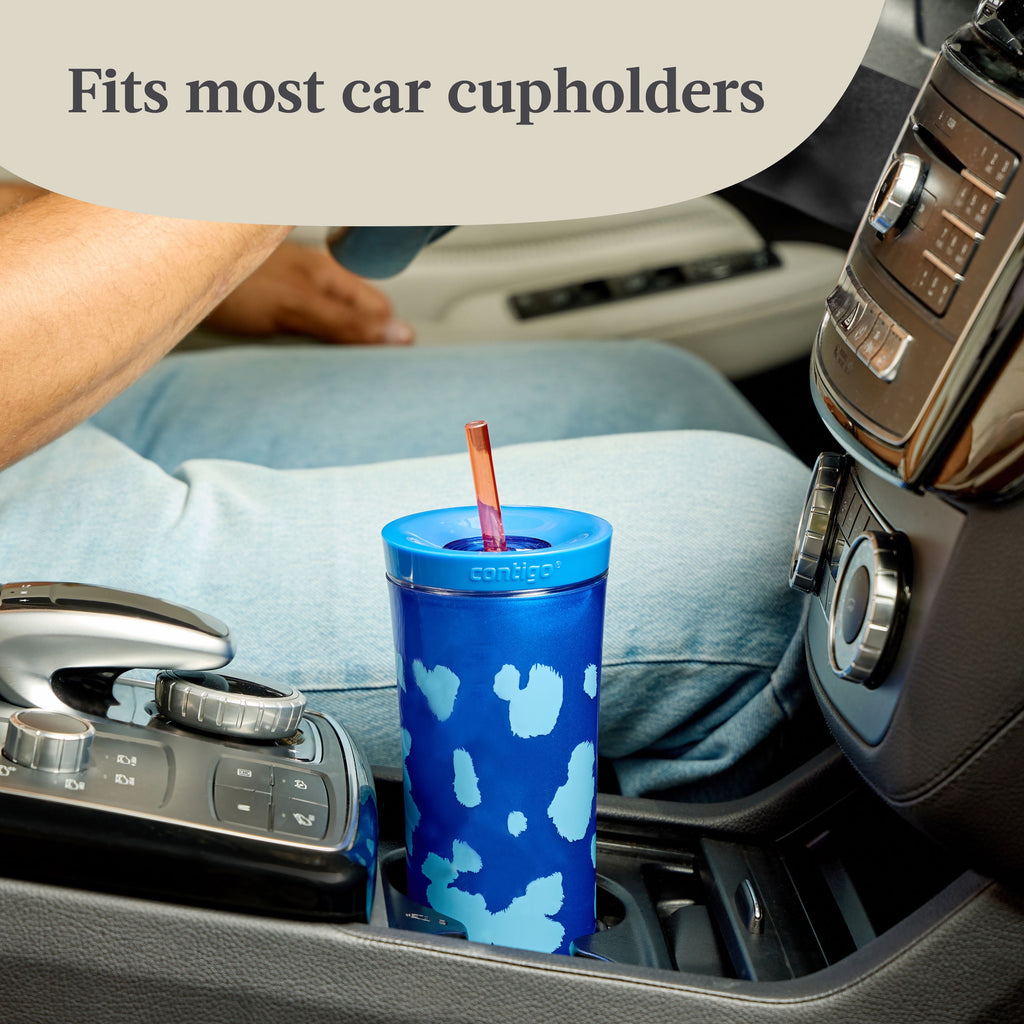 Contigo 20oz Shake &amp; Go Tumbler, Plastic with Straw, Stellar Jay Cowhide Couture | 5098