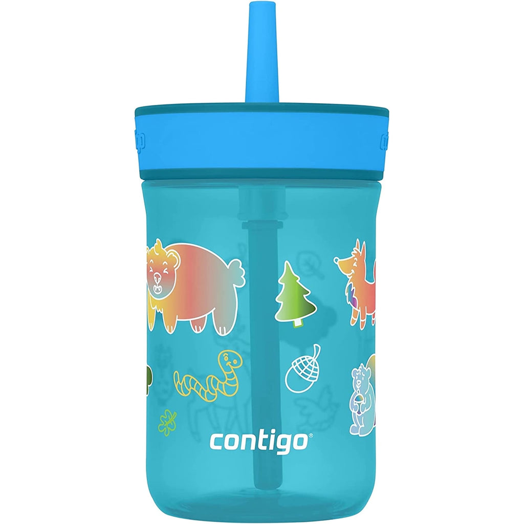 Contigo Kid's 14 oz. Leighton Tumbler with Straw - Juniper/Blue Forest | 5SMA