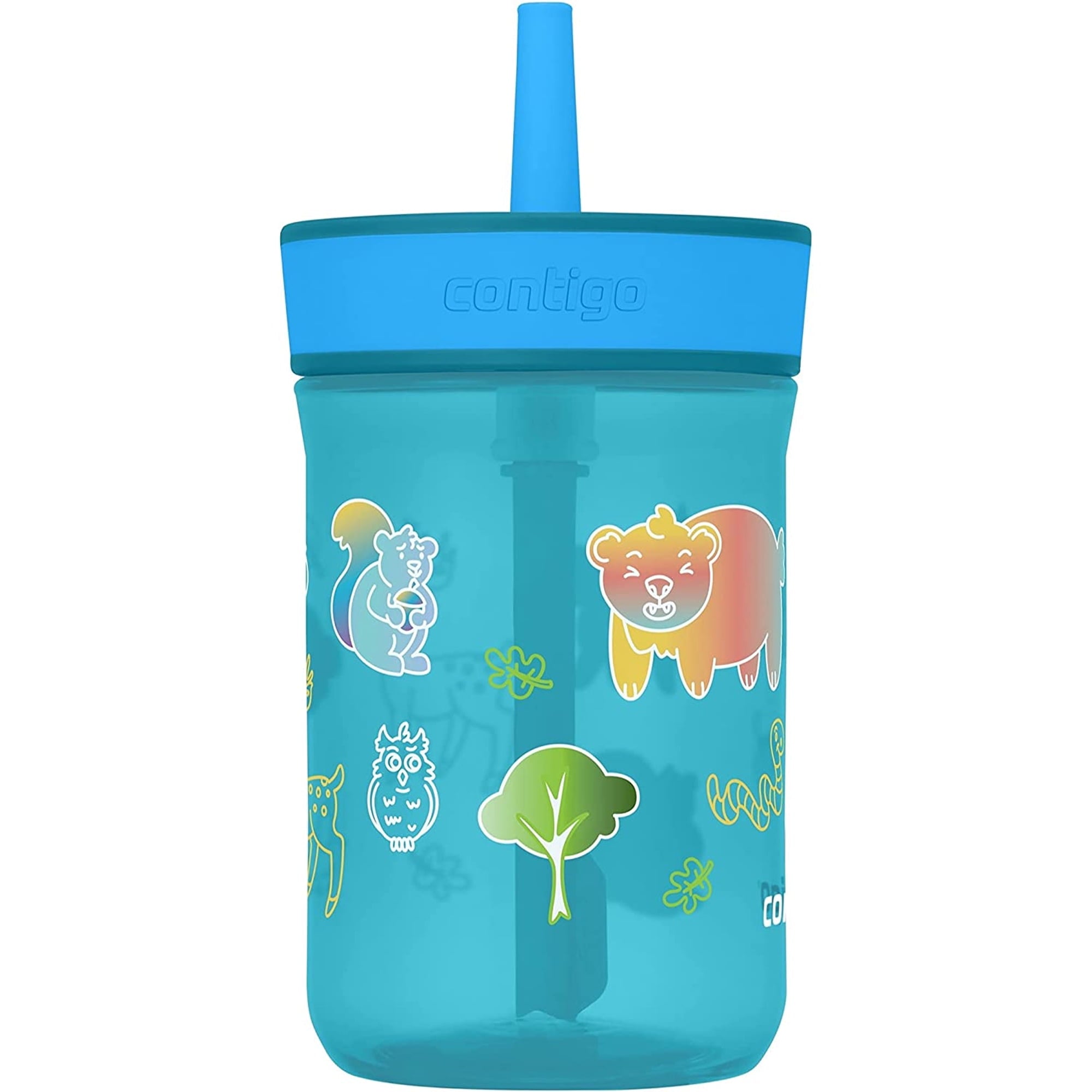 Contigo Kid's 14 oz. Leighton Tumbler with Straw - Juniper/Blue Forest | 5SMA