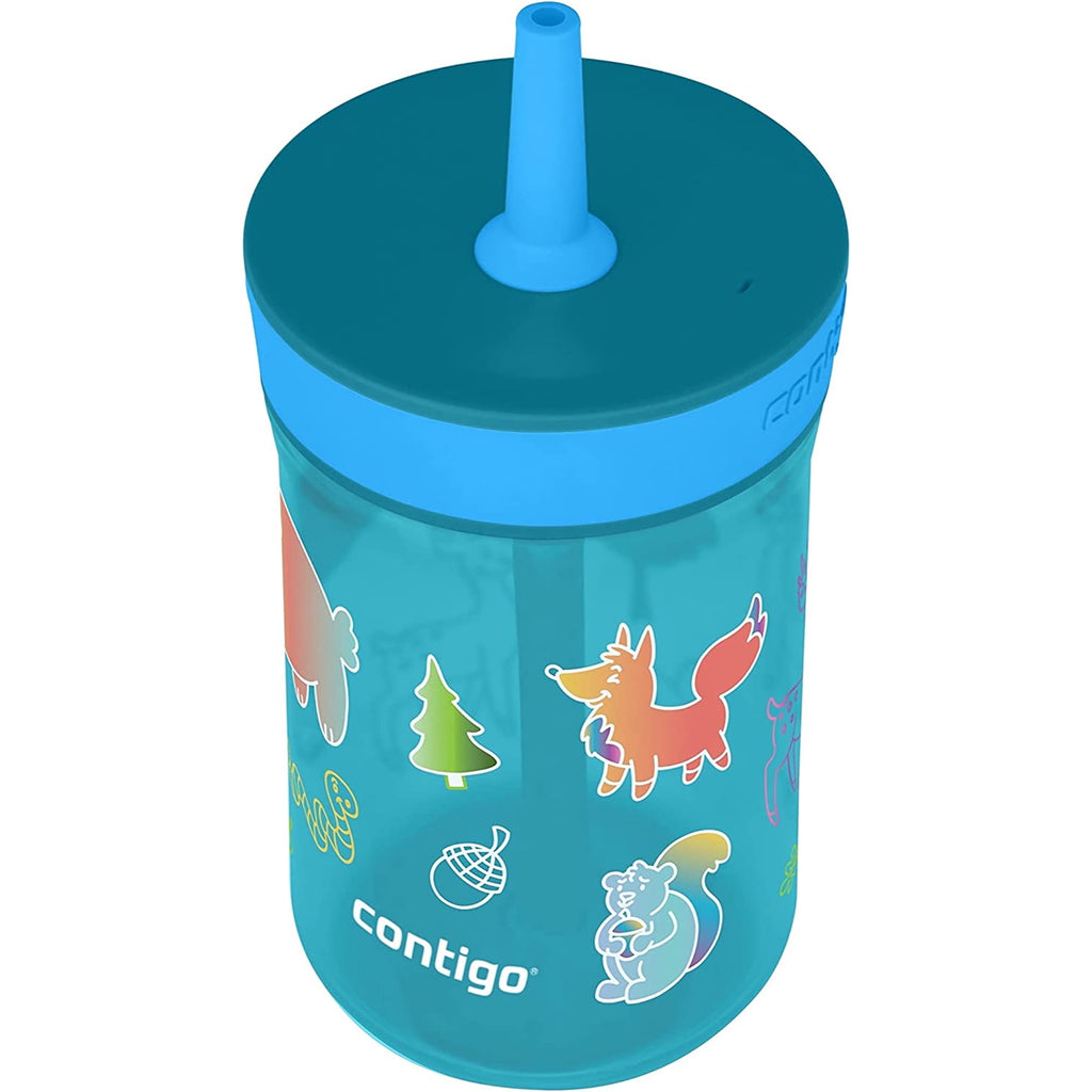 Contigo Kid's 14 oz. Leighton Tumbler with Straw - Juniper/Blue Forest | 5SMA