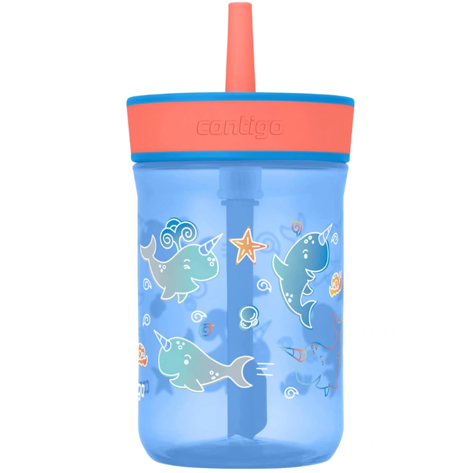 Contigo Kid's 14 oz. Leighton Tumbler with Straw - Juniper/Blue Forest | 5SMA