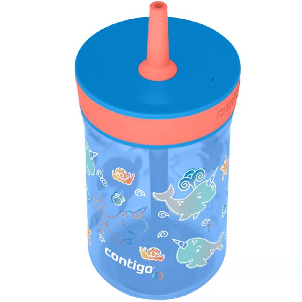 Contigo Kid's 14 oz. Leighton Tumbler with Straw - Juniper/Blue Forest | 5SMA