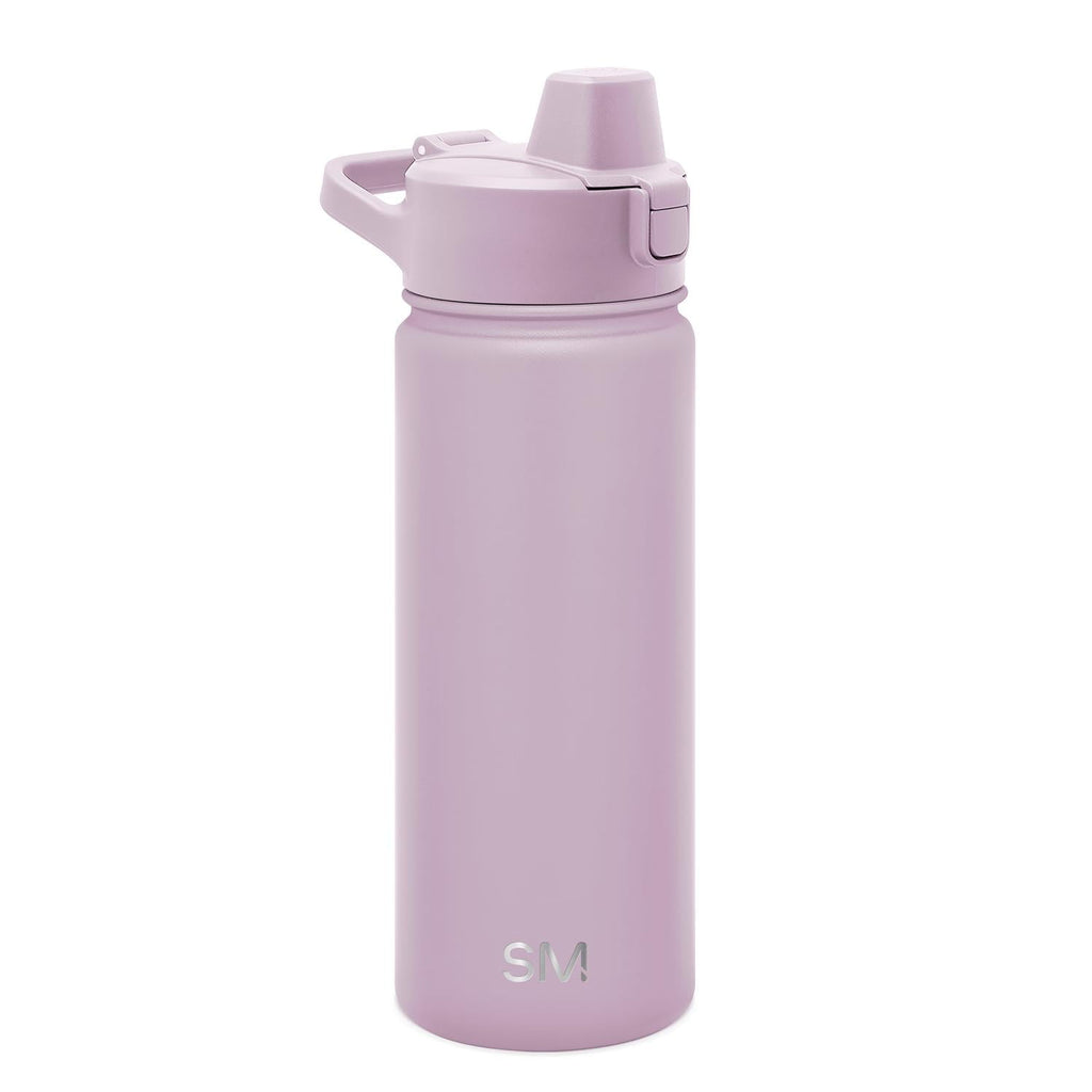 Simple Modern 18 fl oz Insulated Stainless Steel Summit Water Bottle with Covered Silicone Straw Lid | Sweet Taffy | RF72