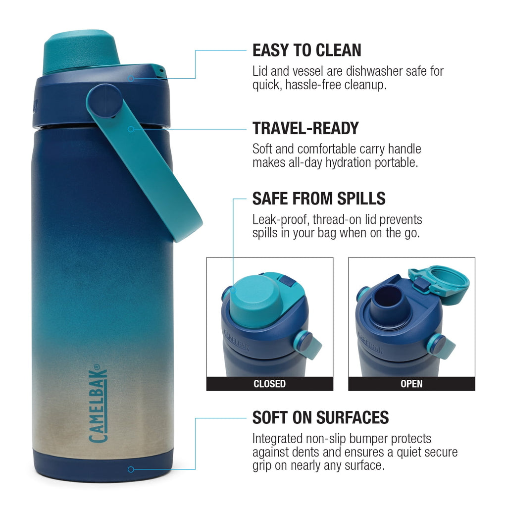 Camelbak Thrive Chug 16oz Stainless Bottle, Blue Haze | CDWO