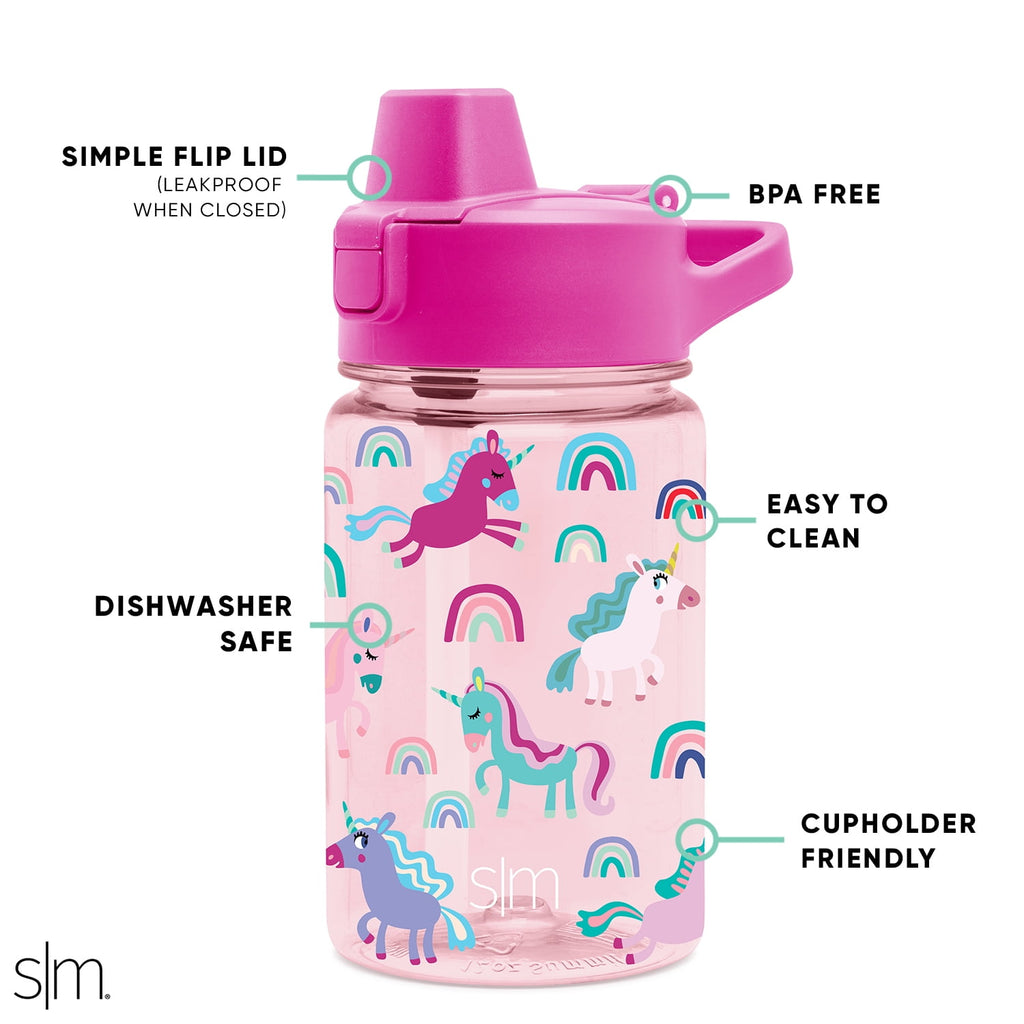 Simple Modern 12 fl oz Reusable Tritan Summit Water Bottle with Silicone Straw Lid | Birthday Cake | SS8C
