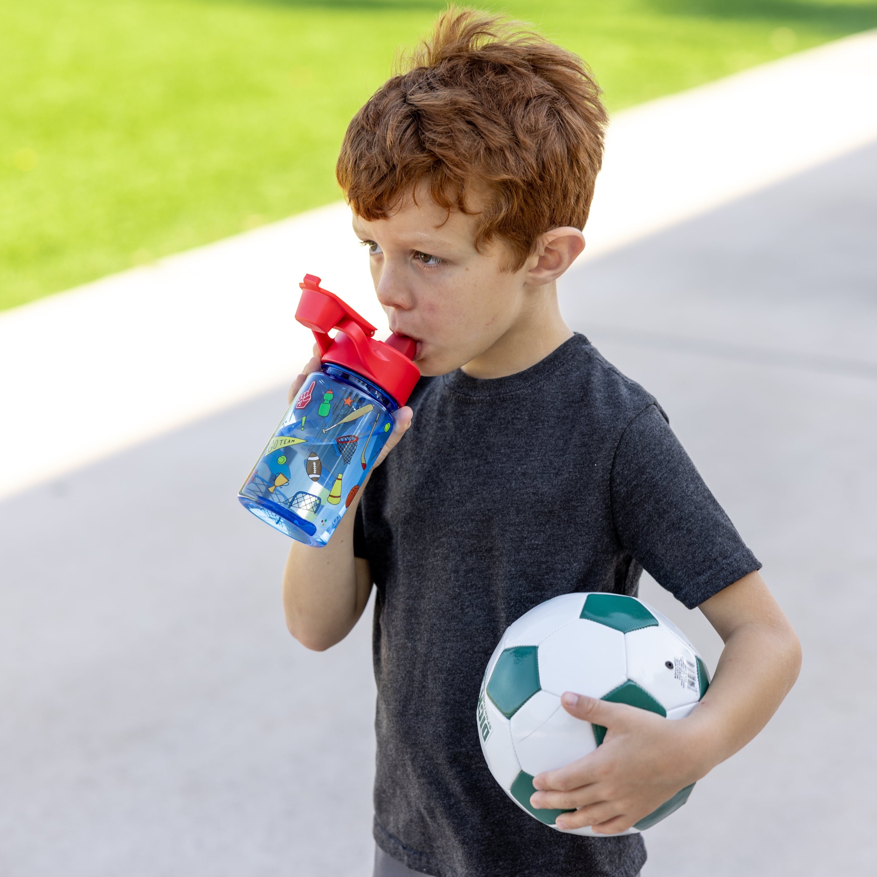 Simple Modern 12 fl oz Reusable Tritan Summit Water Bottle with Silicone Straw Lid | Birthday Cake | SS8C