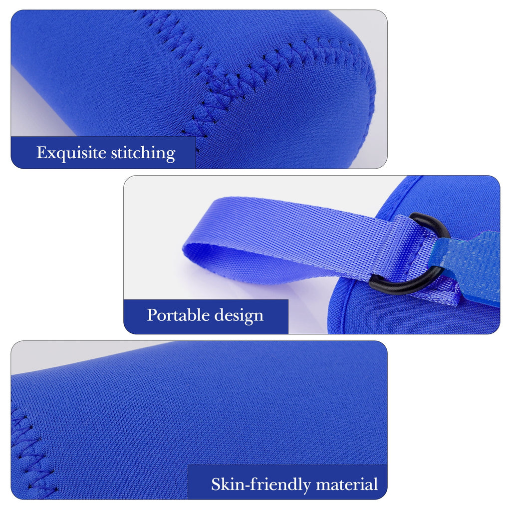 Linkidea Water Bottle Sleeve Compatible with CamelBak Eddy+ Tritan 14oz, Steel 12oz Kids Bottle, Waterbottle Holder Bag with Name Tag, Navy Blue | K2AU