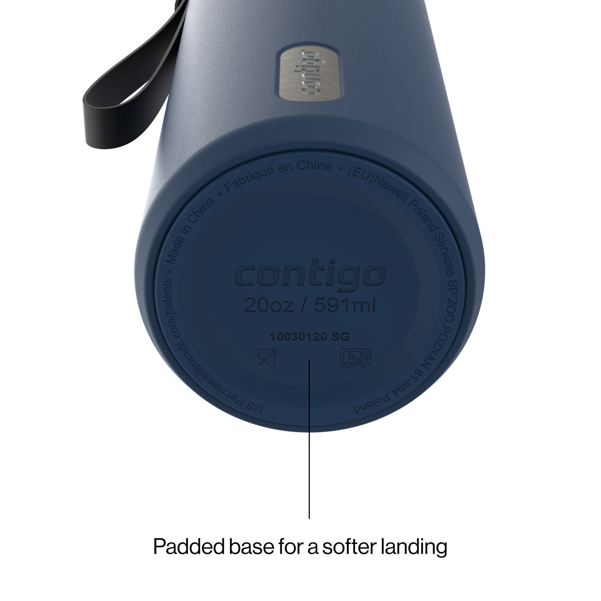 Contigo DualSip 20 oz Leakproof Insulated Water Bottle with 2-Way Lid | G5H9