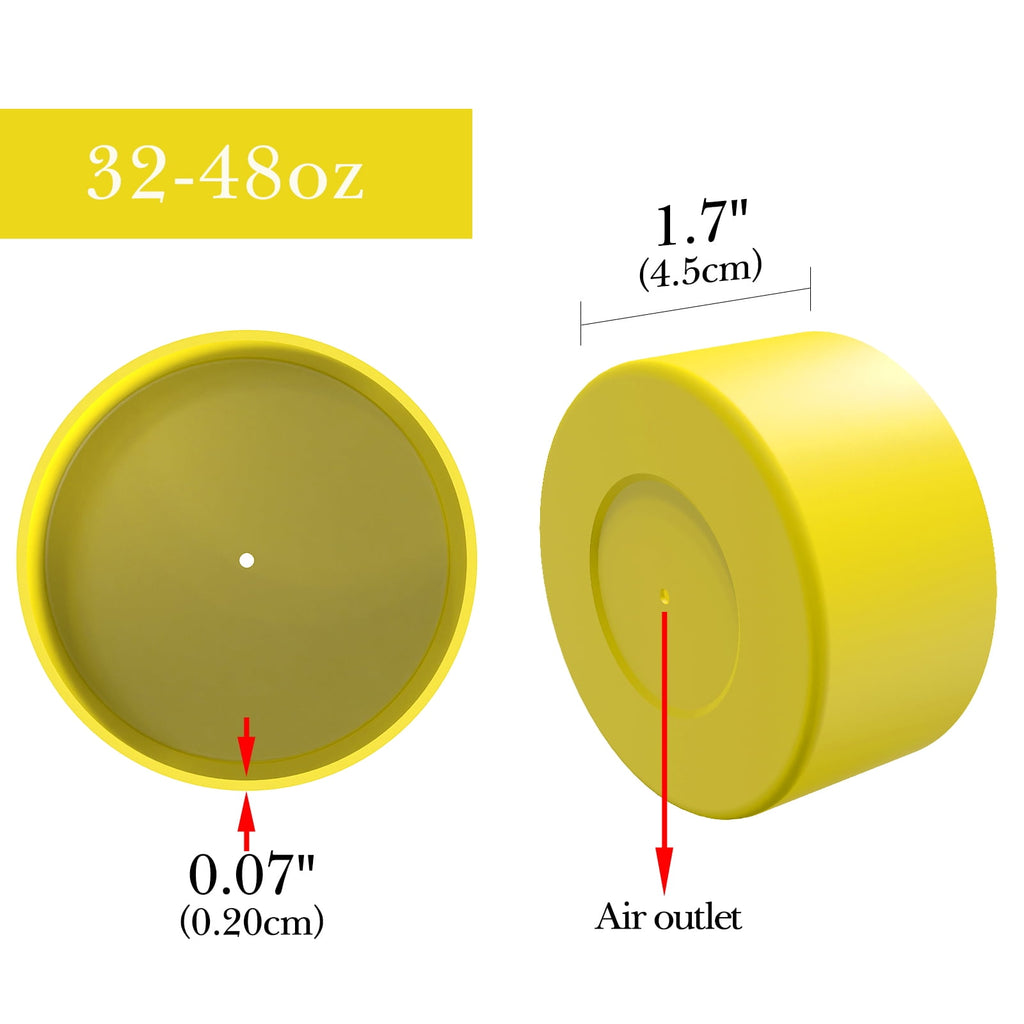 Linkidea 2 Pack Water Bottle Boot Compatible with Nalgene Sustain Wide Mouth 32oz/48oz, Narrow Mouth 32oz, Silicone Anti-Slip Bottle Bottom Bumper Protector (Yellow) | 6JQE