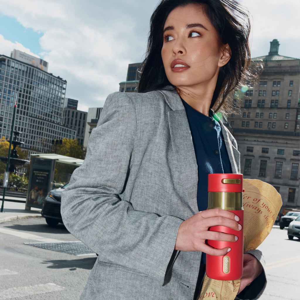 Contigo AutoSeal 16 oz Leakproof Water Bottle with Carrying Strap | 5VNL