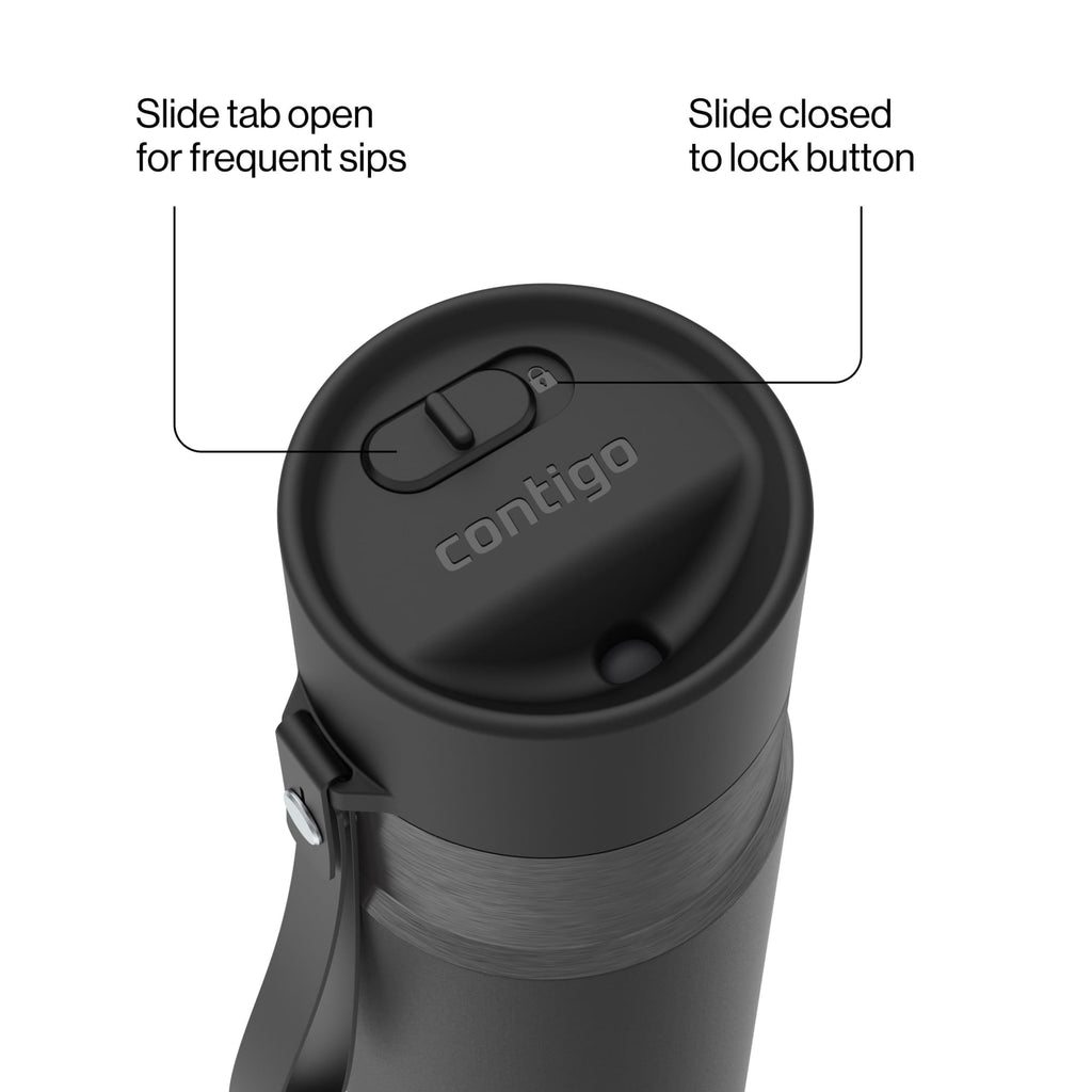 Contigo AutoSeal 16 oz Leakproof Water Bottle with Carrying Strap | 5VNL