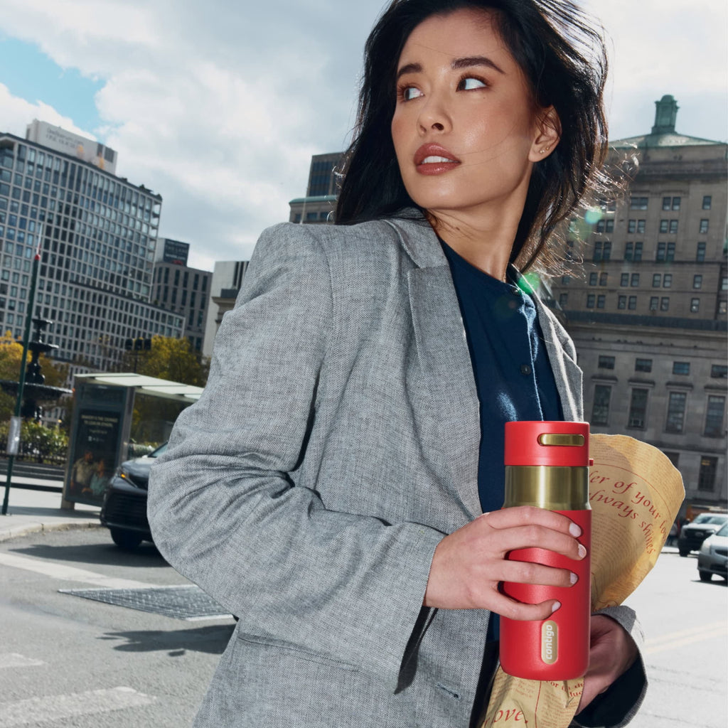 Contigo AutoSeal 16 oz Leakproof Water Bottle with Carrying Strap | 5VNL