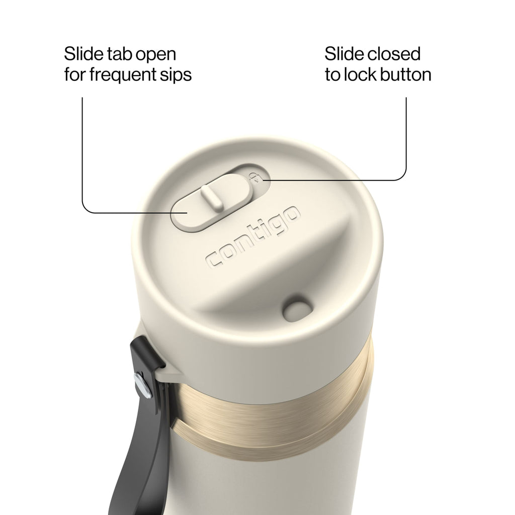 Contigo AutoSeal 16 oz Leakproof Water Bottle with Carrying Strap | 5VNL